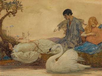 WILLIAM RUSSELL FLINT. They went into their country of Benoye, and lived there in great joy.
